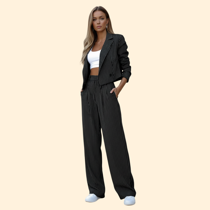 Women’s Blazer Set with Short Sleeves