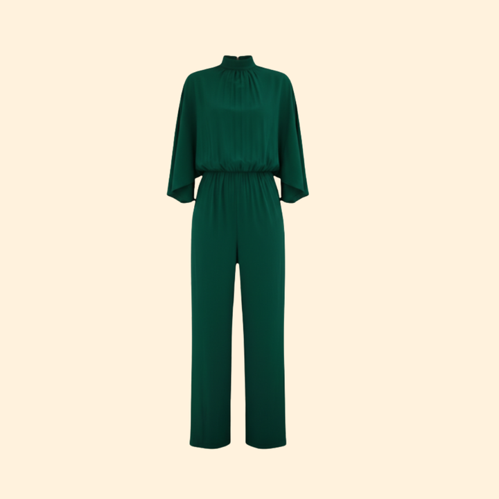 Women's Casual Jumpsuit with Elastic Waistband
