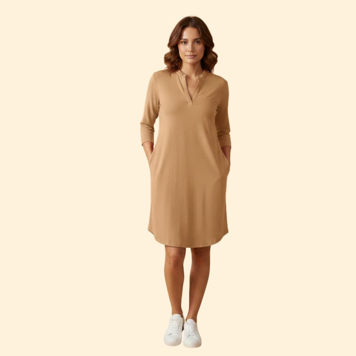 Women's V-Neck Dress Loose Fit