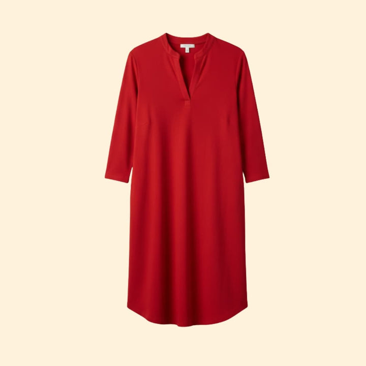 Women's V-Neck Dress Loose Fit