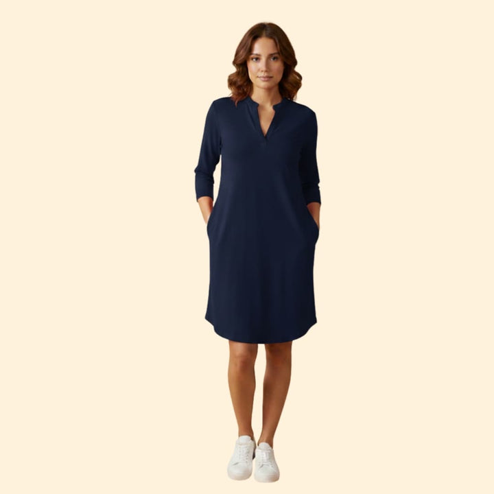 Women's V-Neck Dress Loose Fit