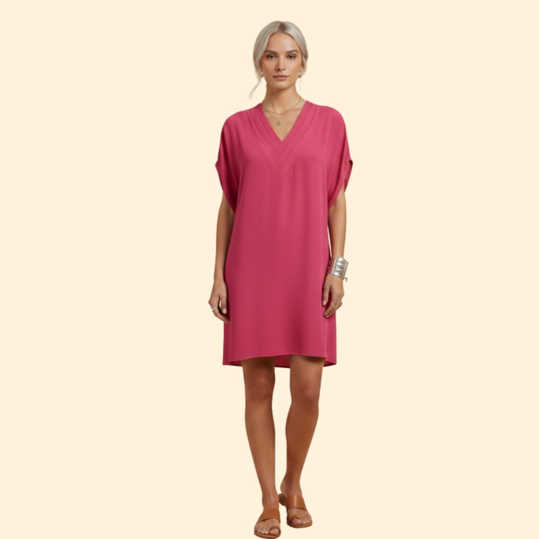 Women’s V-Neck Dress Relaxed Fit