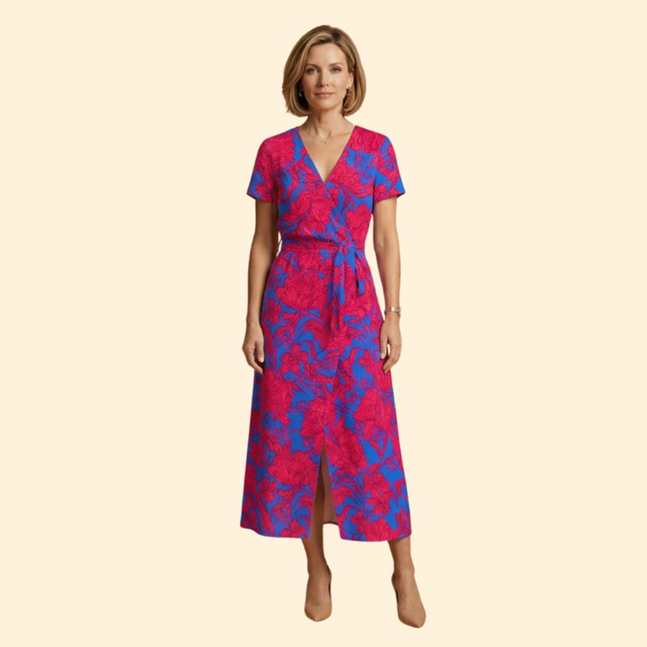 Women's V-Neck Dress Sleeveless