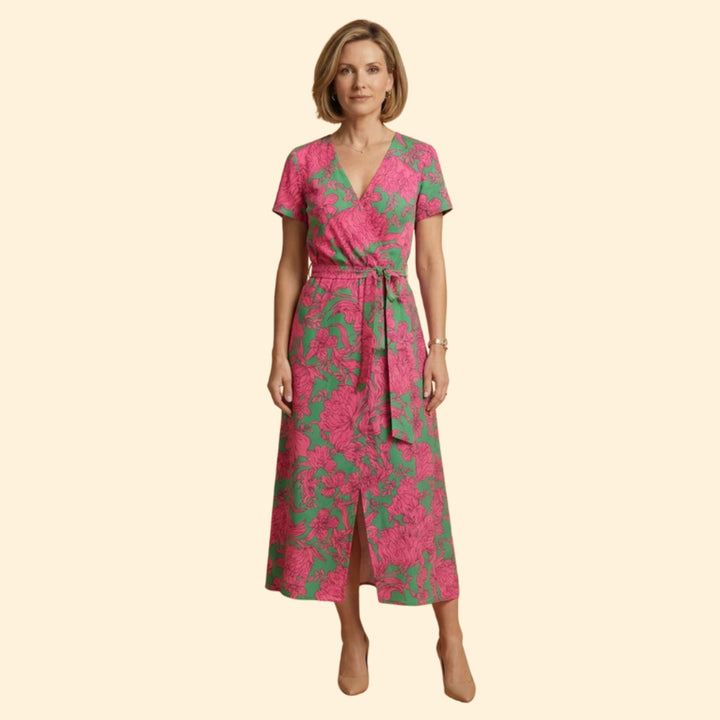 Women's V-Neck Dress Sleeveless