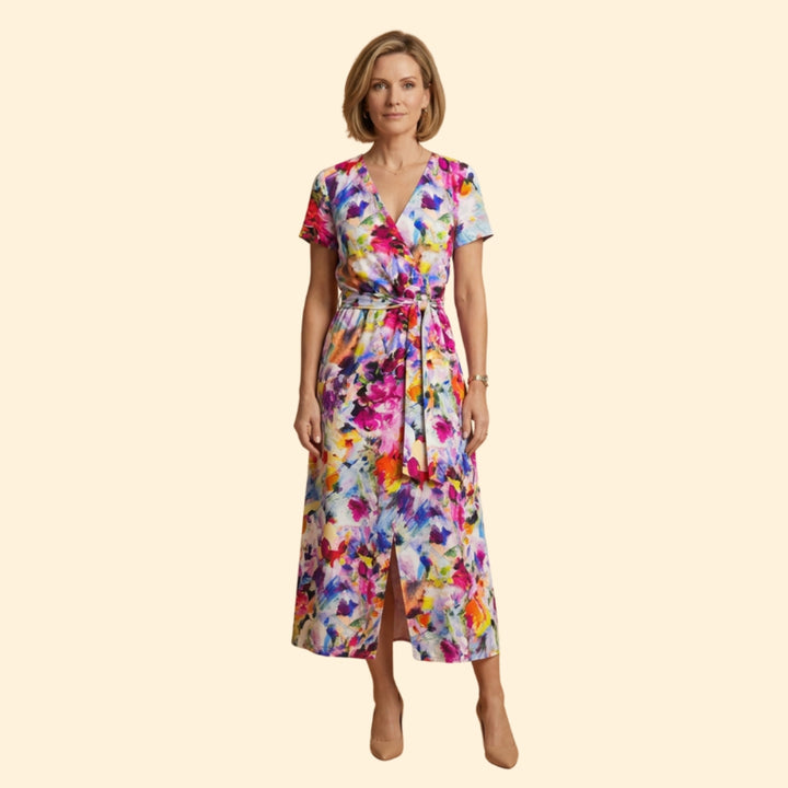 Women's V-Neck Dress Sleeveless