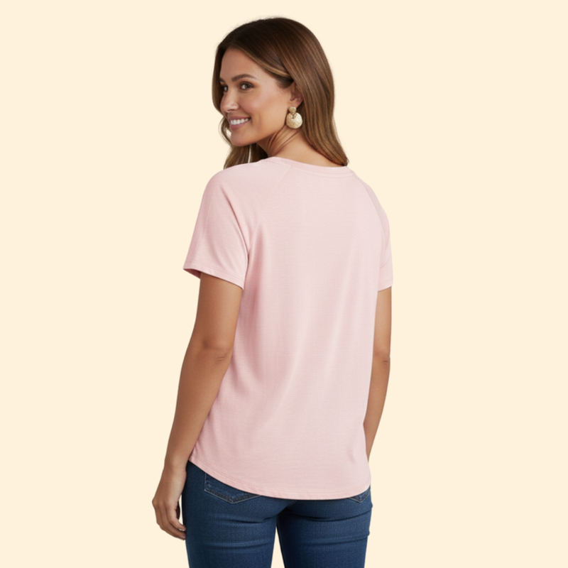 Women’s V-Neck T-Shirt with Front Pocket
