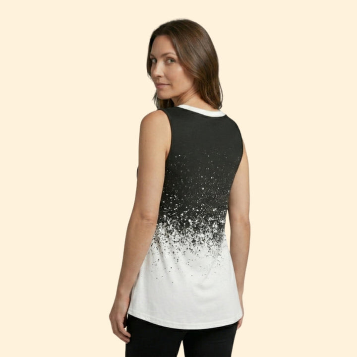 Women’s V-Neck Top with Gradient Effect