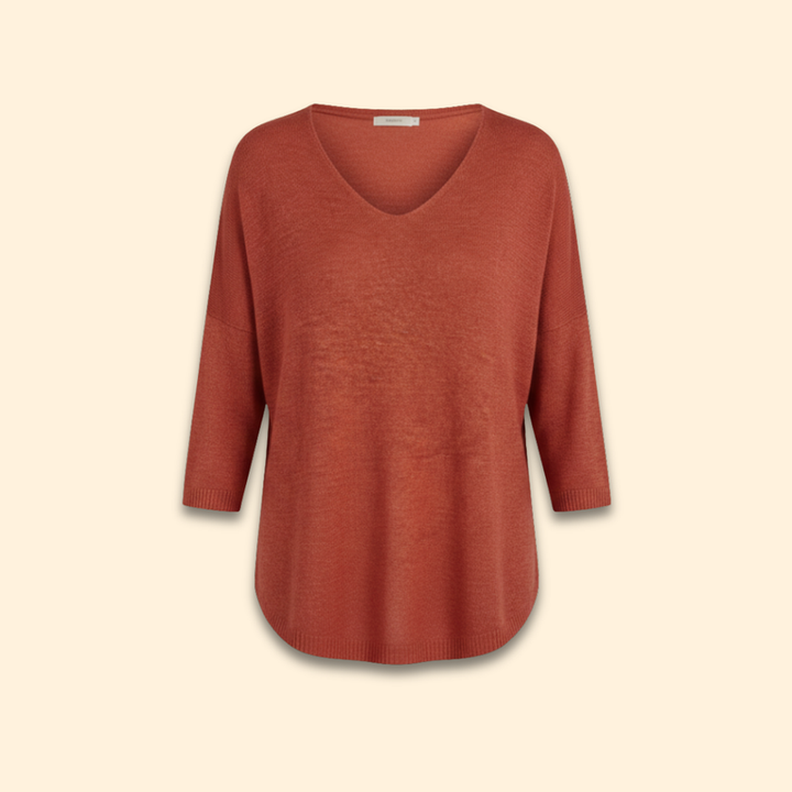 Women’s V-Neck Top with Loose Fit