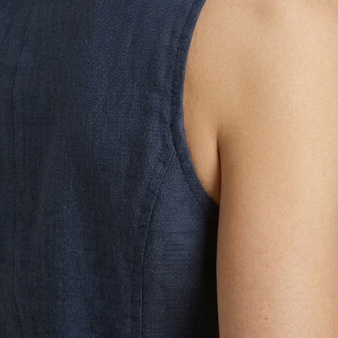 Women’s V-Neck Vest with High-Waist Trousers