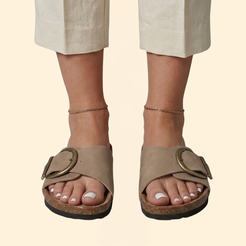 Women's Vintage Sandals with Buckle