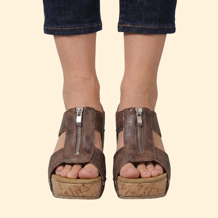 Women's Vintage Wedge Platform Sandals