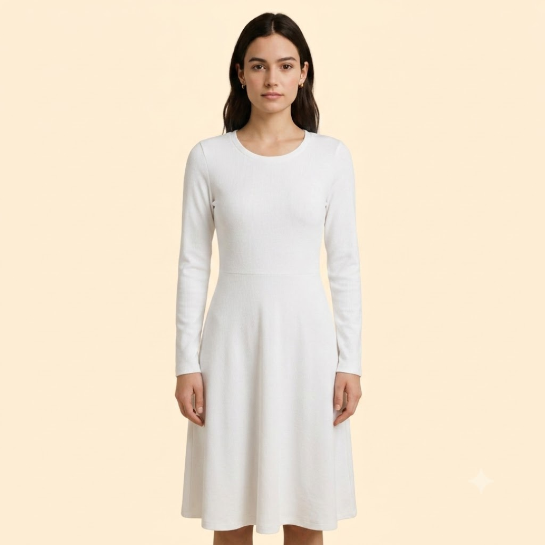 Women’s Wedding Guest Dress with Long Sleeves