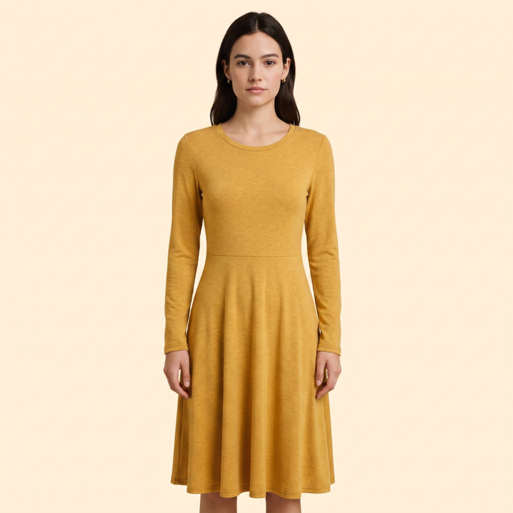 Women’s Wedding Guest Dress with Long Sleeves