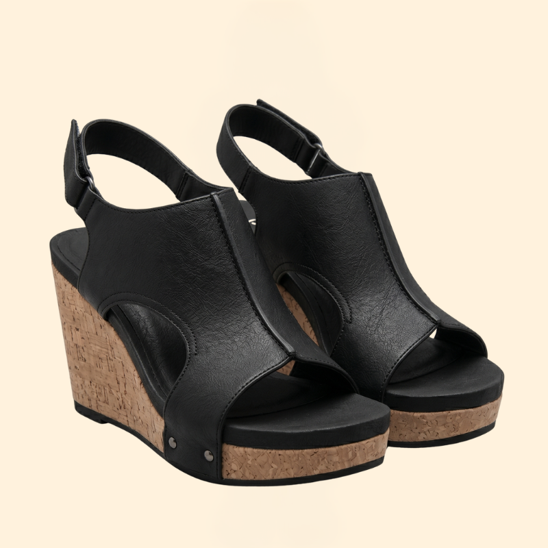 Women’s Wedge Sandals with Cork Heel