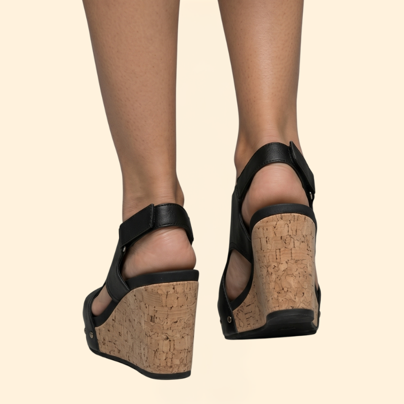 Women’s Wedge Sandals with Cork Heel
