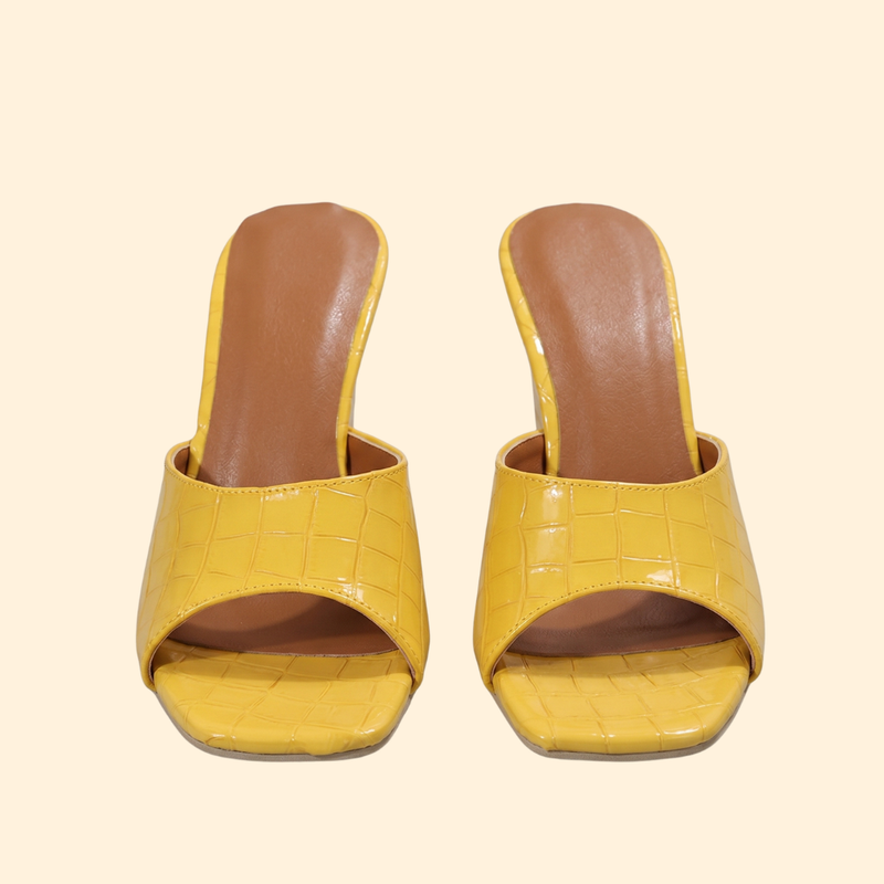 Women’s Wedge Sandals with Croc Embossing