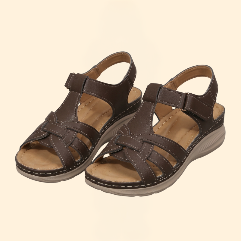 Women's Wedge Sandals with Cushioned Sole