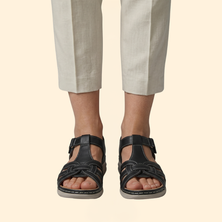 Women's Wedge Sandals with Cushioned Sole