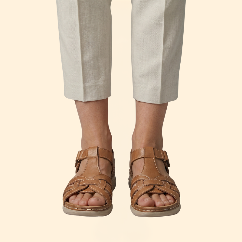 Women's Wedge Sandals with Cushioned Sole