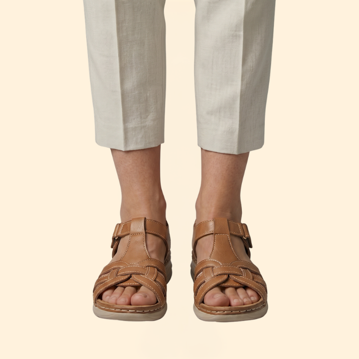 Women's Wedge Sandals with Cushioned Sole
