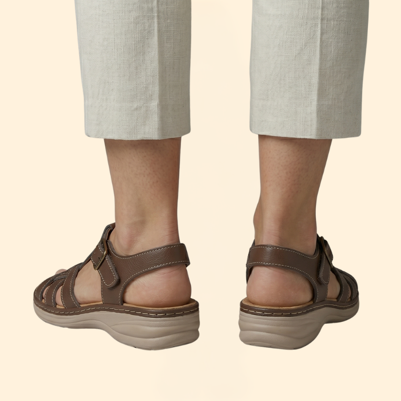 Women's Wedge Sandals with Cushioned Sole