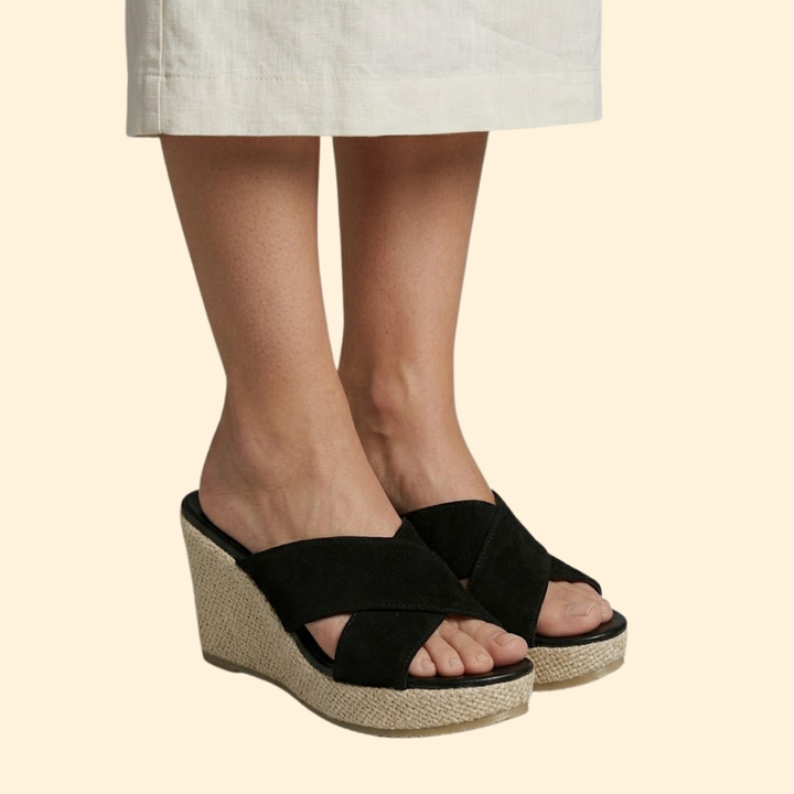 Women's Wedge Sandals with Straps