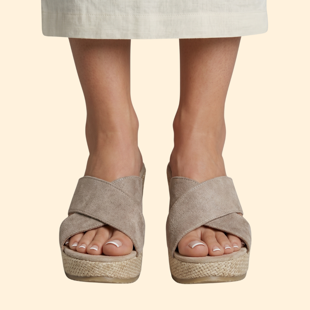 Women's Wedge Sandals with Straps