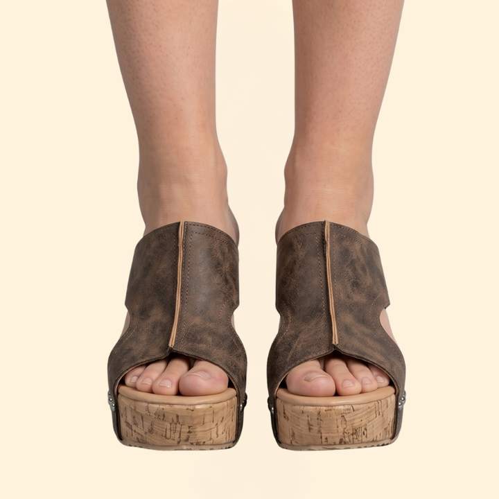Women's Wedge Sandals with Studs