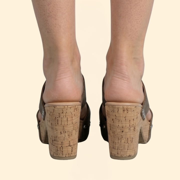 Women's Wedge Sandals with Studs