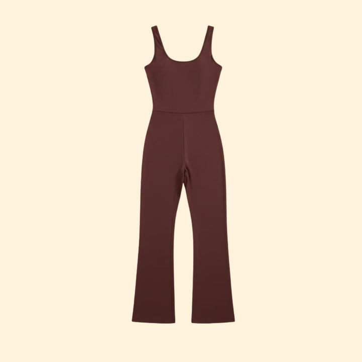 Women's Wide-Leg Jumpsuit Fitted Bodice