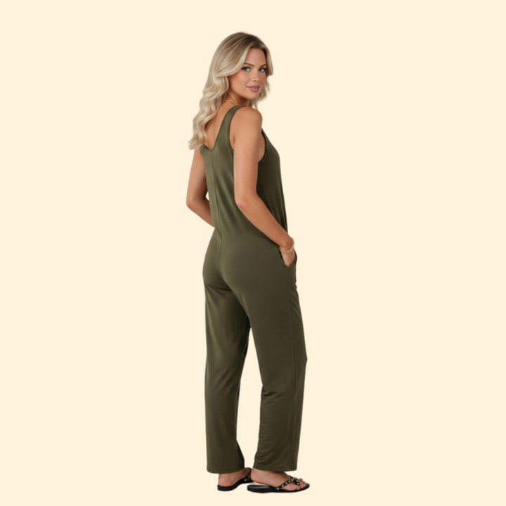 Women’s Wide-Leg Jumpsuit with Casual Fit