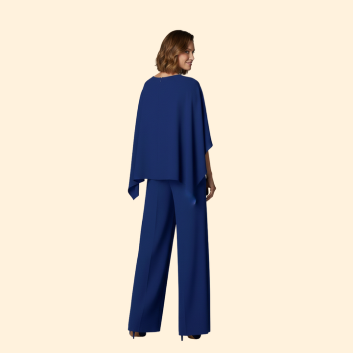 Women’s Wide-Leg Jumpsuit with Long Sleeves