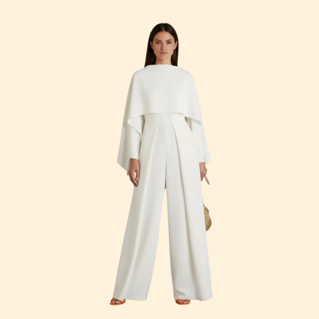 Women’s Wide-Leg Jumpsuit with Long Sleeves