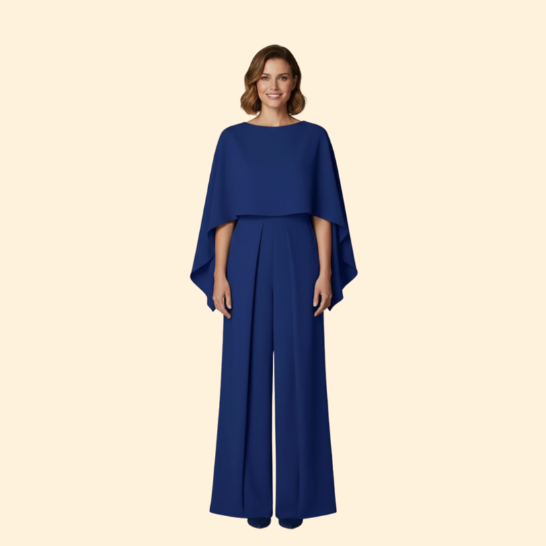 Women’s Wide-Leg Jumpsuit with Long Sleeves