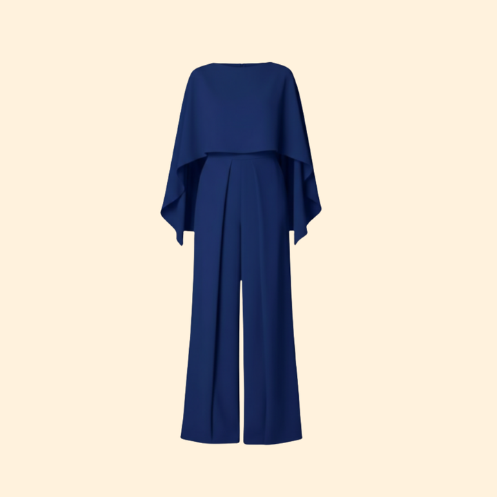 Women’s Wide-Leg Jumpsuit with Long Sleeves