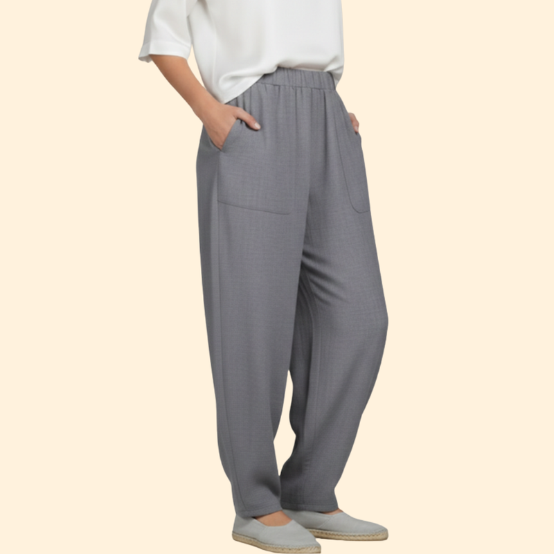 Women’s Relaxed Fit Pants with Elastic Waistband