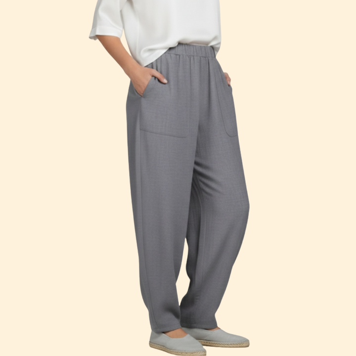 Women’s Relaxed Fit Pants with Elastic Waistband