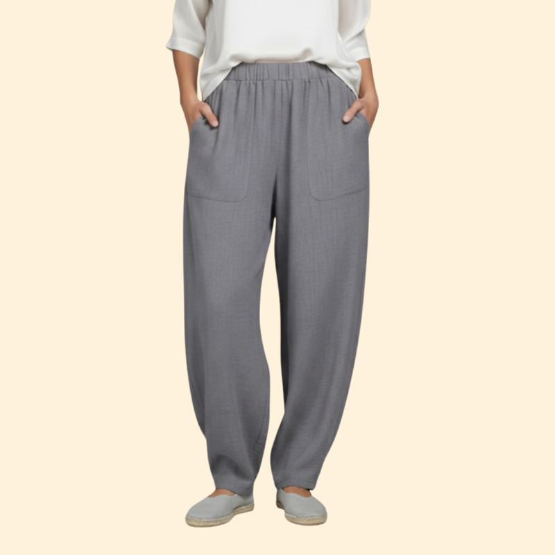 Women’s Relaxed Fit Pants with Elastic Waistband