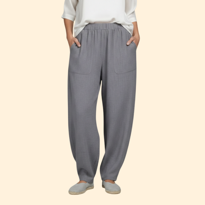 Women’s Relaxed Fit Pants with Elastic Waistband
