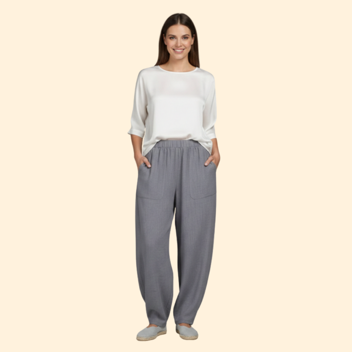 Women’s Relaxed Fit Pants with Elastic Waistband