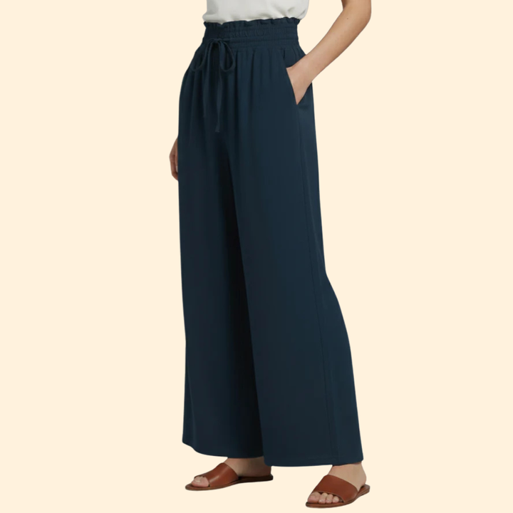 Women’s Wide-Leg Pants with Elastic Waist