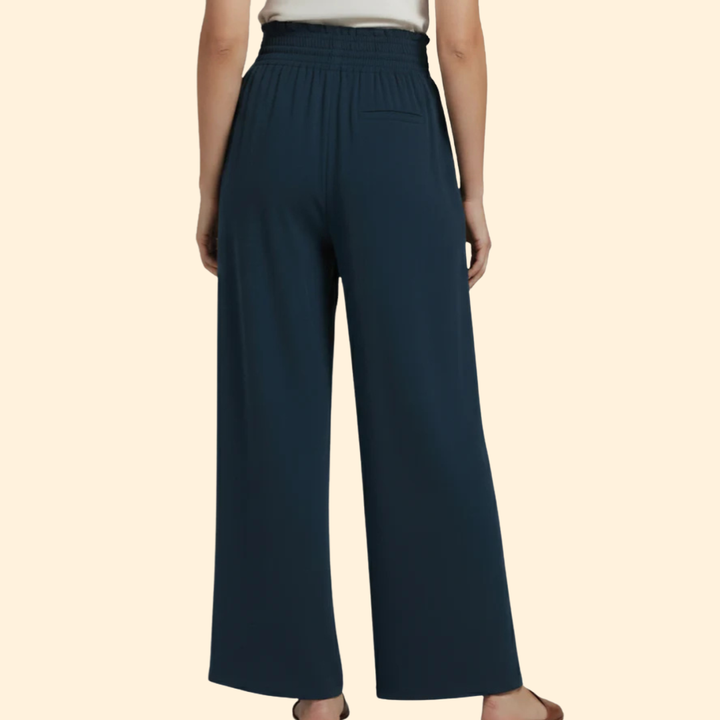 Women’s Wide-Leg Pants with Elastic Waist