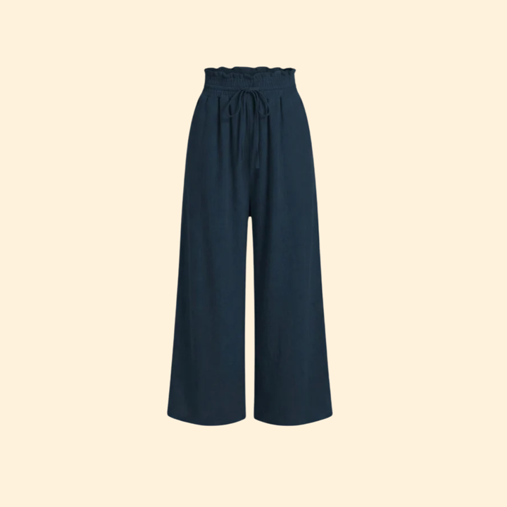 Women’s Wide-Leg Pants with Elastic Waist