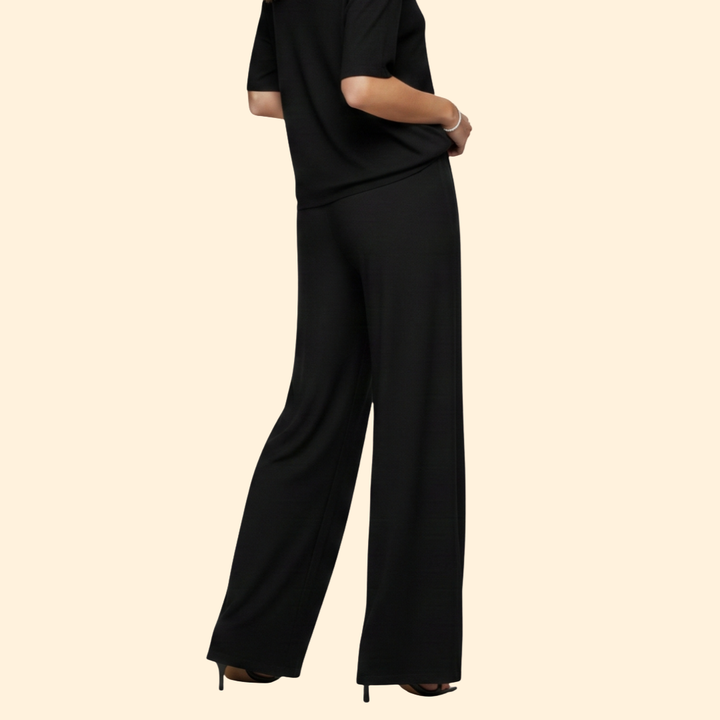 Women’s Wide-Leg Pants with Hem Ties