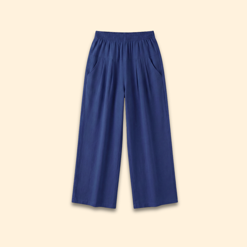 Women's Wide-Leg Trousers with Pockets