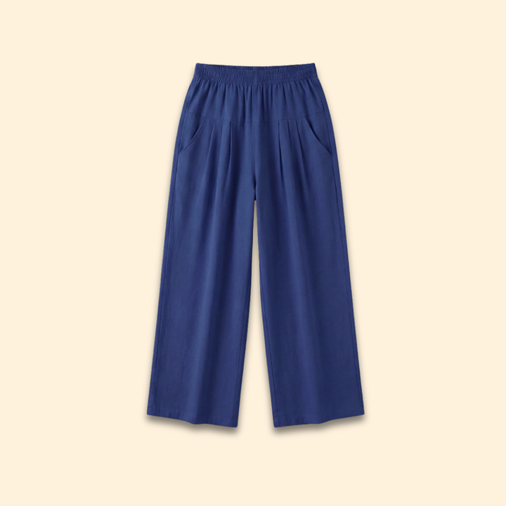 Women's Wide-Leg Trousers with Pockets
