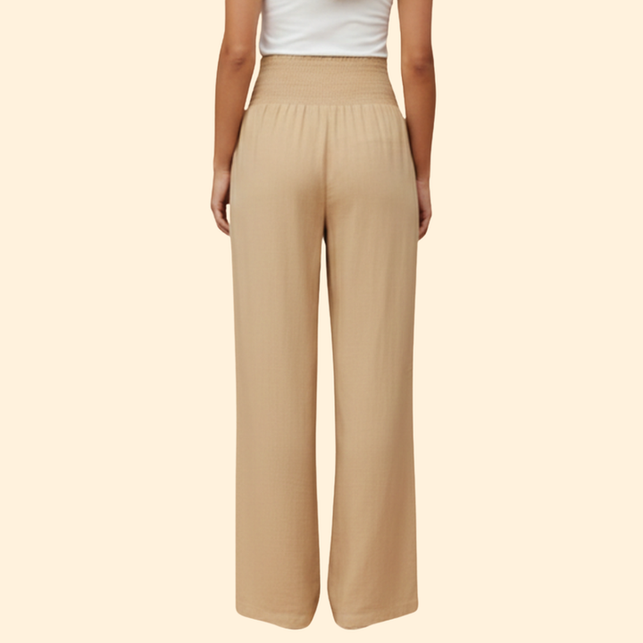 Women's Wide-Leg Trousers with Side Pockets