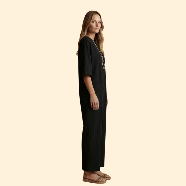 Women’s Wide Leg Jumpsuit with Patch Pockets