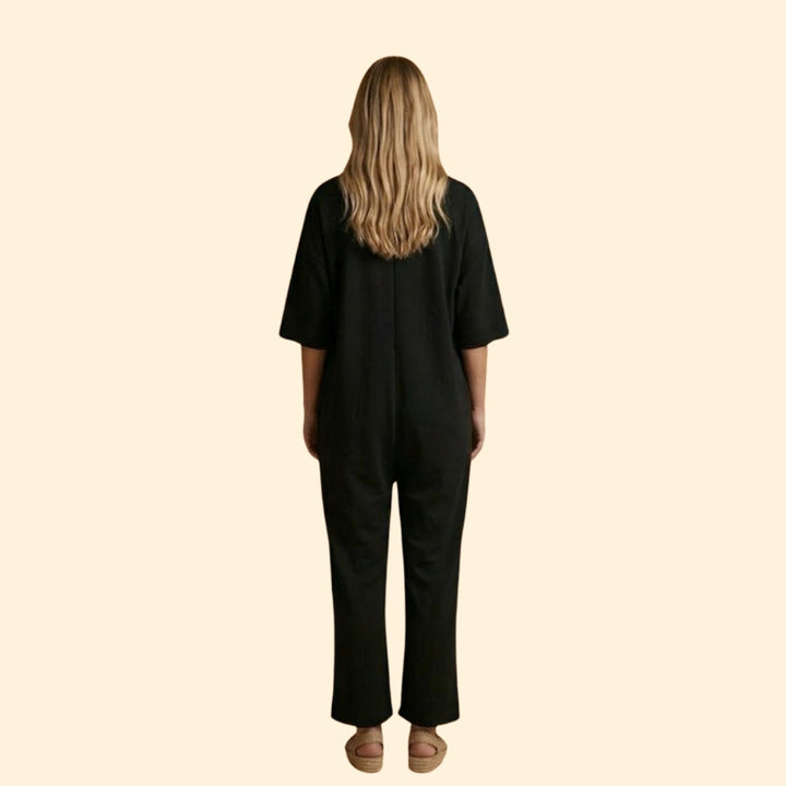 Women’s Wide Leg Jumpsuit with Patch Pockets