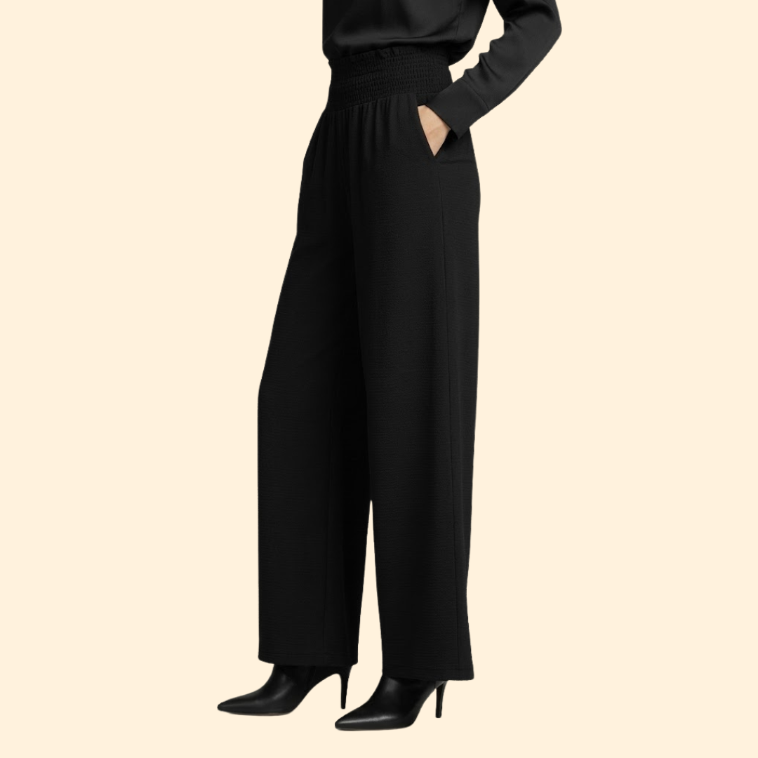 Women’s Wide Leg Palazzo Pants with Side Slit